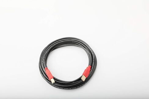 كابل طابعة USB بطول 30 قدمًا، سلك طابعة USB طويل مجدول 2.0 نوع A ذكر إلى B ذكر كابل ماسح ضوئي عالي السرعة متوافق مع HP وCanon وDell وEpson وSamsung والمزيد in Kuwait