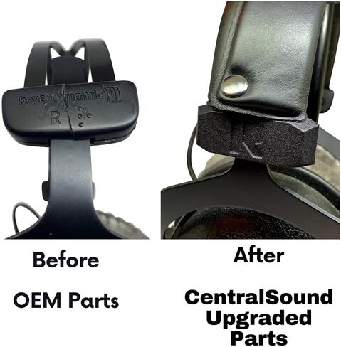 غطاء جانبي منزلق بديل من CentralSound أجزاء سوداء لسماعات Beyerdynamic DT770 DT 770PRO DT 770PROHT DT880 DT880 PRO DT880PROHT DT990 DT990 PRO in Saudi Arabia