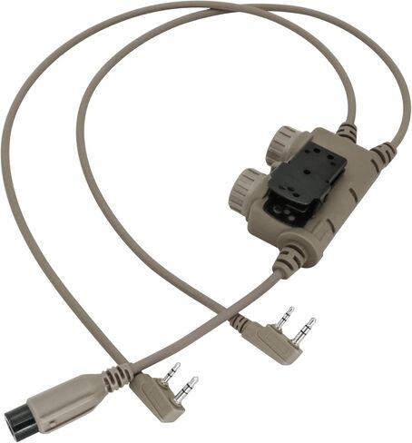 U94 Dual PTT 2 Pin K Plug for UV5R Tactical Headset w/7.0mm Jack in Saudi Arabia