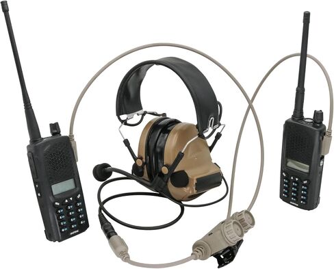 U94 Dual PTT 2 Pin K Plug for UV5R Tactical Headset w/7.0mm Jack in Saudi Arabia