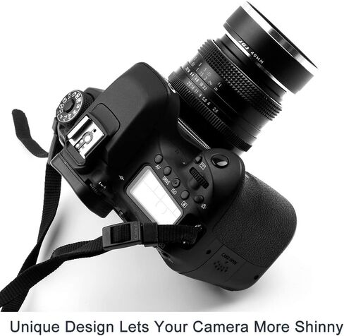 غطاء عدسة ذو زاوية عريضة 49 مم، غطاء عدسة معدني عالمي مع غطاء عدسة مركزي لكاميرات كانون نيكون سوني بينتاكس أولمبس فوجي + قماش تنظيف من الألياف الدقيقة in Kuwait