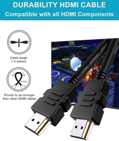 Wii to HDMI Converter 1080P with High Speed Wii HDMI Cable, Wii HDMI Adapter with 3,5mm Audio Jack&HDMI Output Compatible with Wii, Wii U, HDTV, Supports All Wii Display Modes 720P, NTS in Kuwait