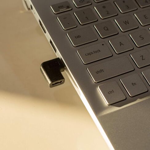 4 قطع محول USB C ، DanziX من النوع C ذكر إلى أنثى إلى أنثى إلى أنثى أنثى إلى أنثى ، محول تمديد بزاوية 90 درجة للكمبيوتر اللوحي والكمبيوتر المحمول in Kuwait