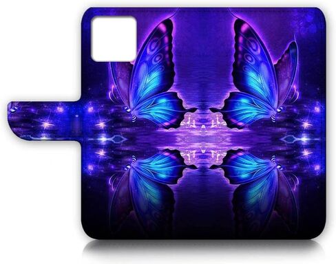 for iPhone 14 Art Designed Flip Wallet Style Cover Case Fancy Flower Full Body Protection AD003 (#24878 Red Gothic Rose) in Kuwait