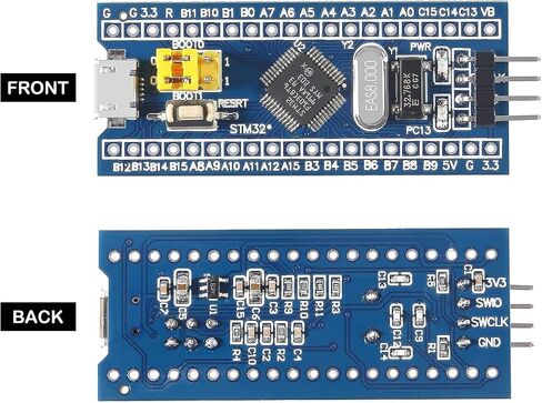 ALMOCN 2PCS STM32F103C8T6 ARM STM32 Minimum System Development Board STM32F103C8T6 Core Learning Board + 1PCS ST-Link V2 Emulator Downloader Programmer, Random Color in Saudi Arabia
