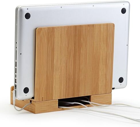 G.U.S. Multi-Device Charging Station Dock & Organizer - Multiple Finishes Available. for Laptops, Tablets, and Phones - Strong Build, Black Leatherette in Saudi Arabia