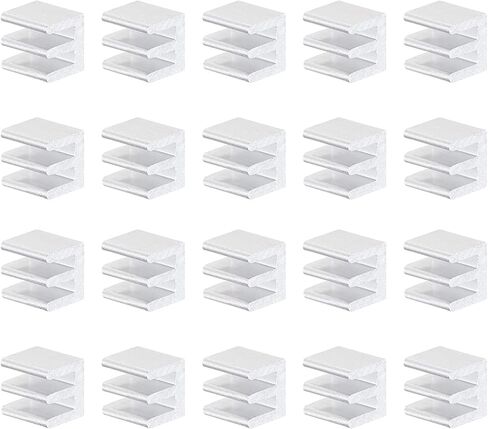 DMiotech 20 Pack 8.5x8.5x8mm سبائك الألومنيوم المبرد مبرد إلكتروني مع معجون حراري لرقاقة MOS وIC in Kuwait