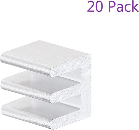 DMiotech 20 Pack 8.5x8.5x8mm سبائك الألومنيوم المبرد مبرد إلكتروني مع معجون حراري لرقاقة MOS وIC in Kuwait