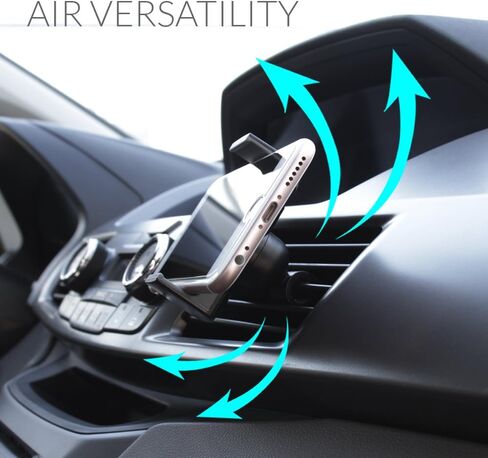 حامل الهاتف الذكي في السيارة كوموس برو إير يونيفرسال لفتحة التهوية، أسود in Kuwait