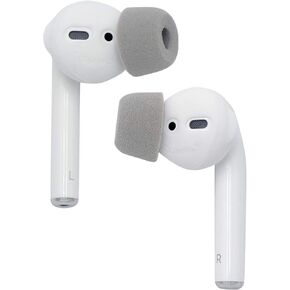 Comply SoftCONNECT Soft Foam Replacement Earphone Tips for Apple AirPods (Gen. 1 & 2), Apple Earpods, and Comparable Headphones (Medium, 2 Pairs)