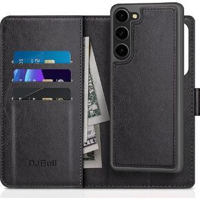 2-in-1 Detachable for Samsung Galaxy S23 Plus/S23+ Wallet case with Credit Card Holder【RFID Blocking】,Flip Folio Book PU Leather Protective Cover Women Men for Samsung S23 Plus Phone case Red