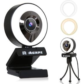 اغايب كاميرا ويب HD 1080p مزودة بميكروفون، معتمدة لزووم، متوافقة مع مايكروسوفت تيمز، كاميرا ويب للبث للكمبيوتر المكتبي/ماك/اللابتوب [نسخة محدثة 2022] in Kuwait