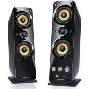 كريتيف نظام مكبر صوت للوسائط المتعددة T40 Series II 2.0 بتقنية باس اكس بورت من جيجا ووركس، اسود in Kuwait