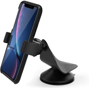 Arteck Car Mount، حامل عالمي للهاتف المحمول في السيارة يدور 360 درجة للزجاج الأمامي التلقائي ولوحة القيادة، للهواتف المحمولة Apple iPhone 15، 15 Pro، 15 Pro Max، 14، 13، 12، 11، SE، هاتف Android الخلوي، GPS in Kuwait