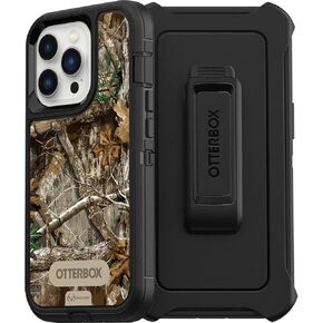 OtterBox Defender Series Screenless Edition Case for iPhone 13 Pro (Only) - Holster Clip Included - Non-Retail Packaging - Realtree Edge (Camo)