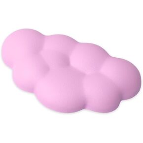 Arisase Cloud Wrist Rest Cushion for Mouse Ergonomic Soft PU Leather Memory Foam Wrist Pain Relief Mouse Wrist Support Pad with Anti-Skid Base for Office School Home Laptop & Computer Mouse (Pink)