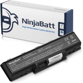 بطارية NinjaBatt لـ K53E A32-K53 A41-K53 X44H A53S A53U X53U X53E X54C K53S K53SV A53E X53S X54H 07G016H31875 A43S K53SD A53 A54 K53 A54C A42-K53 - أداء عالي [6 خلايا/4400 مللي أمبير/4 8Wh] in Kuwait