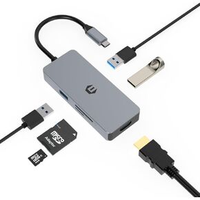 Tiergrade USB C Hub Multiport Adapter with 4K HDMI, 3 USB 3.0 Ports, Type C Power Delivery, and Micro SD Card Reader in Saudi Arabia