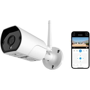 SECUEYE APP 2MP Security Camera WiFi 10x Digital Zoom Night Vision Motion Detection Alarm Metal Case Remote View TF Recording IP66 Waterproof in Kuwait
