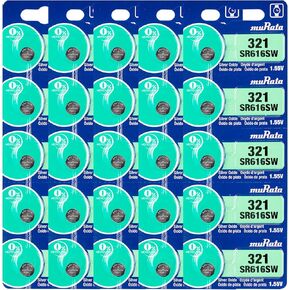 Murata 321 Battery SR616SW 1.55V Silver Oxide Watch Button Cell (5 Batteries) in Saudi Arabia