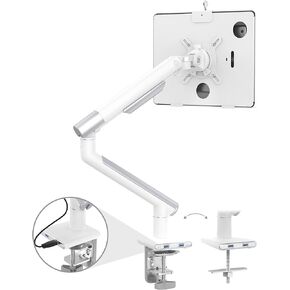 CTA Digital White Tablet Arm Mount for Desks with Anti-Theft Security for iPad 10.2 Series - iPad Air 3 - & iPad Pro 10.5 - White (PAD-SSMAE) in Saudi Arabia