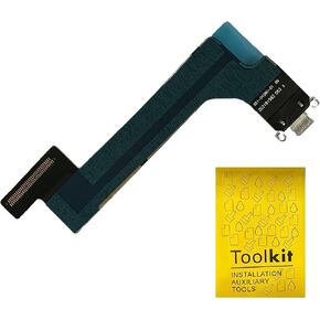 TPhaelay Dock Connector Replacement Compatible with iPad 10 10th Generation 2022 A2757 A2777 10.9 inch Charging Port Replacement Assembly Flex Cable(Silver,Cellular Version)