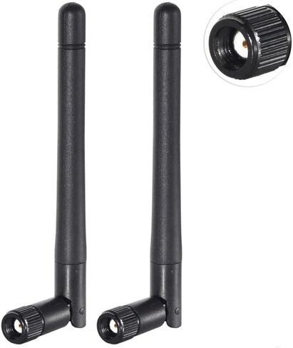(2 Pack) BokhRa WiFi Antenna for Furrion Back Up RV Camera Dual Band 2.4GHz 5GHz MIMO Connection Allows Wireless Signals Black in Saudi Arabia