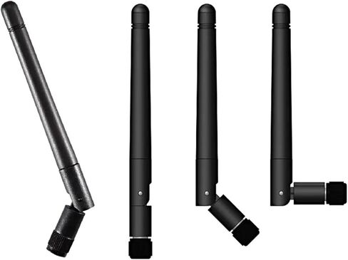 (2 Pack) BokhRa WiFi Antenna for Furrion Back Up RV Camera Dual Band 2.4GHz 5GHz MIMO Connection Allows Wireless Signals Black in Saudi Arabia