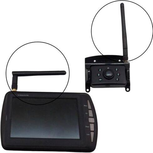 (2 Pack) BokhRa WiFi Antenna for Furrion Back Up RV Camera Dual Band 2.4GHz 5GHz MIMO Connection Allows Wireless Signals Black in Saudi Arabia
