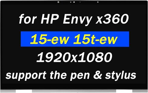 شاشة بديلة 15.6 انش من بي اي اتش دي بي في اس لاجهزة اتش بي انفي x360 15-ew 15t-ew 15-ew0797nr 15-ew0023dx 15-ew0013dx IPS FHD LED LCD لوحة تجميع شاشة تعمل باللمس (تدعم القلم النشط والقلم) in Saudi Arabia