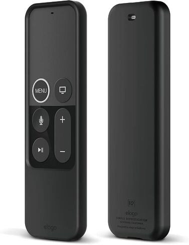 elago R2 Slim Case Compatible with Apple TV Siri Remote 1st Generation (Black) - Slim Design, Scratch-Free Silicone, Shock Absorption, Full Access in Saudi Arabia