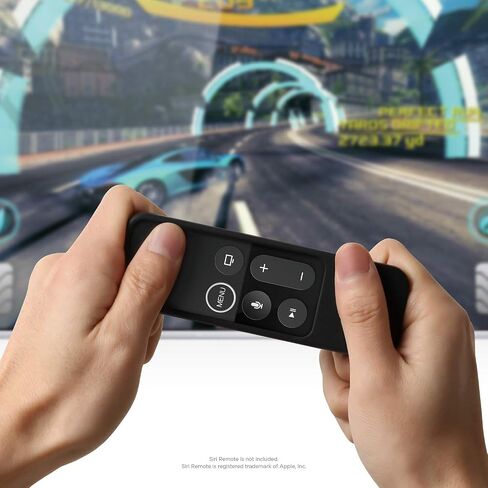 elago R2 Slim Case Compatible with Apple TV Siri Remote 1st Generation (Black) - Slim Design, Scratch-Free Silicone, Shock Absorption, Full Access in Saudi Arabia