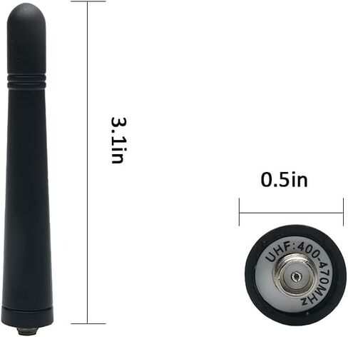 BVMAG KRA-23 UHF 400-470MHz هوائي قصير لكينوود TK-380 TK-390 TK-3140 TK-3160 TK-3180 TK-3360 TK-3202 TK-3207 TK-3217 TK-3302 TK-3300 TK-3306 اسلكية تخاطب راديو ثنائي الاتجاه 2 حزمة in Kuwait