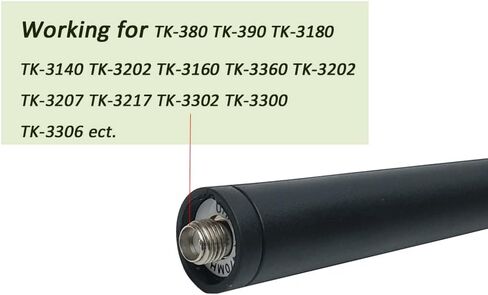 BVMAG KRA-23 UHF 400-470MHz هوائي قصير لكينوود TK-380 TK-390 TK-3140 TK-3160 TK-3180 TK-3360 TK-3202 TK-3207 TK-3217 TK-3302 TK-3300 TK-3306 اسلكية تخاطب راديو ثنائي الاتجاه 2 حزمة in Kuwait