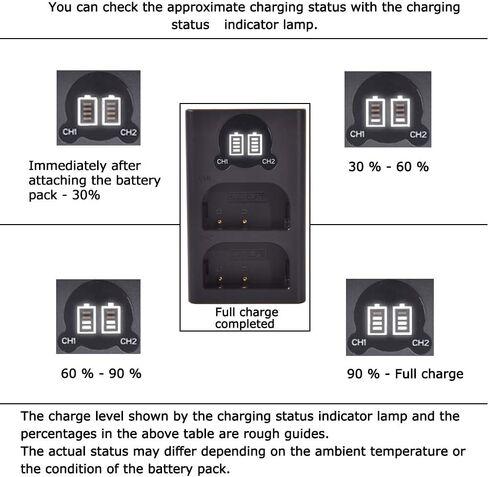 DSTE Replacement for DMW-BLF19 Dual LCD Battery Charger Compatible Panasonic Lumix DMC-GH3 GH3A GH3AGK GH3GK GH3H DC-G9GK-K Lumix G9 DC-GH5 DC-GH5S Camera with Type-C and Micro-USB Port in Saudi Arabia