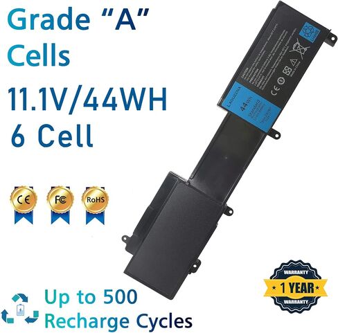 بطارية كمبيوتر محمول LAQUEENA 2NJNF متوافقة مع Dell Inspiron 14z-5423 15z-5523 ​​Ultrabook Series 8JVDG TPMCF T41M0 11.1V 44WH/3700MAH 6 خلايا in Saudi Arabia
