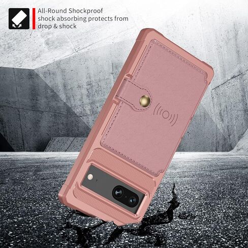 حافظة Wefor لهاتف Google Pixel 7 - حافظة محفظة مع جيوب للبطاقات من جلد البولي يوريثان وغطاء خلفي قابل للطي لهاتف Google Pixel 7 2022 (أزرق) in Kuwait