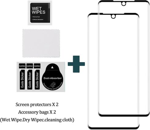 (2 حزمة) واقي شاشة LCTONG من الزجاج المقسى لهاتف LG Velvet، منحنى ثلاثي الأبعاد، صلابة 9H، مضاد للخدش. بصمات الأصابع فتح التغطية الكاملة واقي شاشة متوافق مع LG Velvet in Kuwait