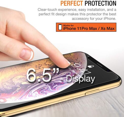 Trianium Tempered Glass Screen Protector designed for Apple iPhone 11 Pro/iPhone XS/iPhone X 5.8-inch, 3 Pack HD Clarity 0.25mm Film [Alignment Case Tool Included] in Kuwait
