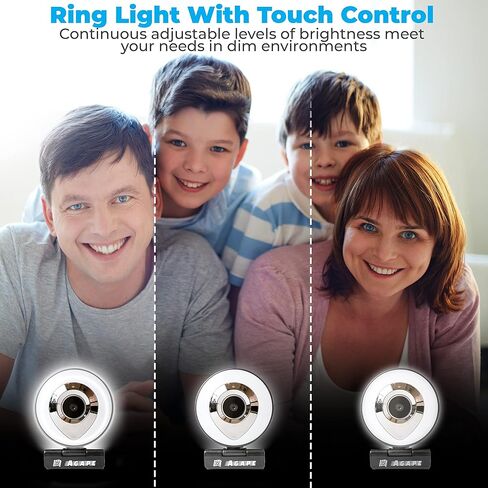 اغايب كاميرا ويب HD 1080p مزودة بميكروفون، معتمدة لزووم، متوافقة مع مايكروسوفت تيمز، كاميرا ويب للبث للكمبيوتر المكتبي/ماك/اللابتوب [نسخة محدثة 2022] in Kuwait