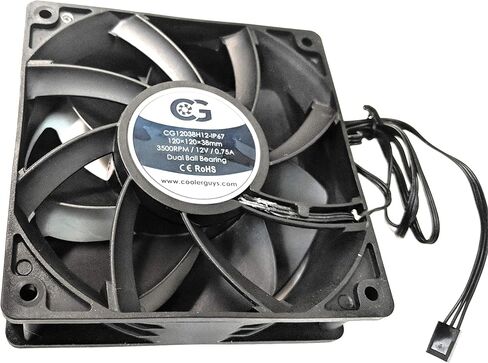 Coolerguys 12vDC Waterproof IP67 Fan (High Speed, 120x38mm) in Kuwait