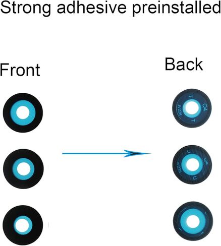 3pcs Original Back Camera Glass Lens Replacement for Samsung Galaxy Z Fold 4 with Adhesive Preinstalled and Phone Repair Tools Kit + Installation Manual in Kuwait