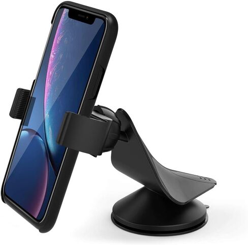Arteck Car Mount، حامل عالمي للهاتف المحمول في السيارة يدور 360 درجة للزجاج الأمامي التلقائي ولوحة القيادة، للهواتف المحمولة Apple iPhone 15، 15 Pro، 15 Pro Max، 14، 13، 12، 11، SE، هاتف Android الخلوي، GPS in Kuwait