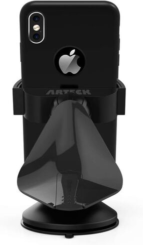 Arteck Car Mount، حامل عالمي للهاتف المحمول في السيارة يدور 360 درجة للزجاج الأمامي التلقائي ولوحة القيادة، للهواتف المحمولة Apple iPhone 15، 15 Pro، 15 Pro Max، 14، 13، 12، 11، SE، هاتف Android الخلوي، GPS in Kuwait