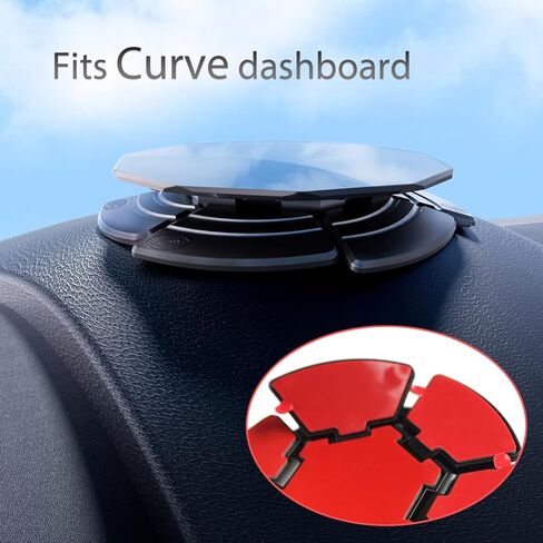 قرص تثبيت لوحة القيادة من faetob مكون من قطعتين لتركيب الهاتف على شكل كوب الشفط، واستبدال قرص حامل الهاتف اللاصق للوحة قيادة السيارة المنحنية in Kuwait