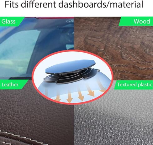 قرص تثبيت لوحة القيادة من faetob مكون من قطعتين لتركيب الهاتف على شكل كوب الشفط، واستبدال قرص حامل الهاتف اللاصق للوحة قيادة السيارة المنحنية in Kuwait