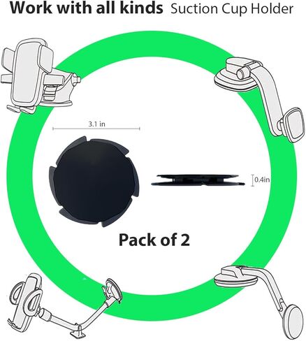 قرص تثبيت لوحة القيادة من faetob مكون من قطعتين لتركيب الهاتف على شكل كوب الشفط، واستبدال قرص حامل الهاتف اللاصق للوحة قيادة السيارة المنحنية in Kuwait