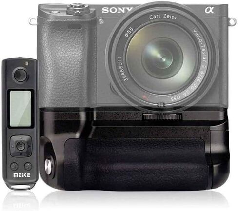حزمة طاقة بمقبض بطارية للتصوير العمودي من Meike MK-A6300 Pro مع جهاز تحكم عن بعد لاسلكي 100 متر 2.4 جيجا هرتز لكاميرا Sony A6300 A6000 in Saudi Arabia