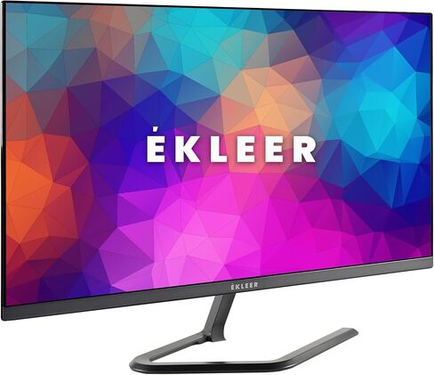 شاشة كمبيوتر 24 انش FHD (1920x1080) من ايكلير، شاشة IPS، HDMI USB نوع C، 2 × موزع USB A، شحن سريع وعكس متوافق مع ايفون 15 بلس، برو، خاصية الميل بدون اطار، بدون وميض in Saudi Arabia