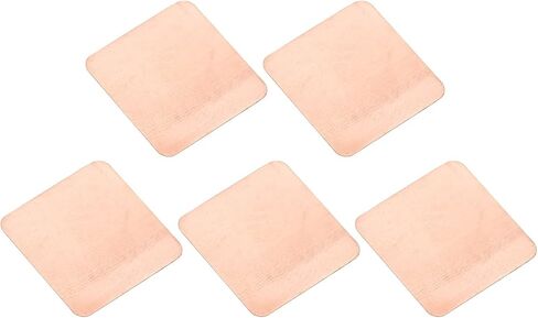 DMiotech 5 Pack 15 x 15 x 0.1mm مجموعة وسادة نحاسية حرارية IC رقائق غرفة تبريد تبريد الرقائق لتبريد الكمبيوتر المحمول in Kuwait